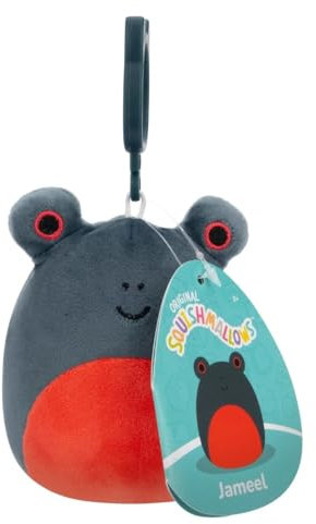 Squishmallows 8,9 cm großer Jameel der Frosch zum Anklippen