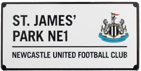 Newcastle United FC Street Sign Fridge Magnet, 10 x 5 cm, 40g