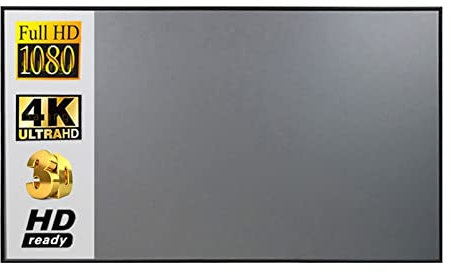 Projector Screen Projector Screen Curtain Anti-Light Projector Screen 16:10,100 120 inch Portable Reflective Fabric Cloth 3D HD for Home Outdoor Office(100 inch)