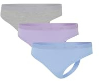 adidas Damen Low Rise Thong (3 Pack) - Sport Active Essentials Cotton - String - Bequeme Unterwäsche