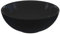 vidaXL Lavandino Ø28x10 cm in Ceramica Nero Lucido, lavabo, lavandino da appoggio, lavandino rotondo, lavello, lavandino in ceramica, sanitario