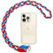 Votvloay Cordino per Cellulare Telefono Universale,Adatto a Tutti Gli Smartphone, Rimovibile Cordino da Collo Nylon Catena Collana Tracolla con Toppa di Fissaggio - Rosso, Bianco, Blu