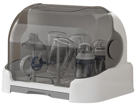 Generisch Wäscheständer Für Babyflaschen, Staubdichte Flaschenaufbewahrung Mit Herausnehmbarer Abtropfschale, Kleinkindflaschen Aufbewahrungsbox, Aufbewahrungsbox Für Fläschchen