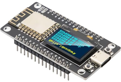ESP8266 Entwicklungsboard mit 0,96 Zoll OLED Display,Typ C Dual-Core IOT Board 240MHz WiFi Modul CH340 2414~2484MHz