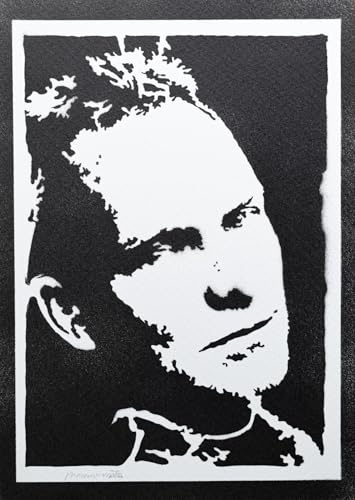 moreno-mata Echtes Handgemachtes Graffiti Sting The Police Musik Aesthetic Poster & Kunstdrucke Bilder Plakat Handmade Deko Wandbilder Wohnzimmer Wanddeko Geschenke für Männer und Frauen