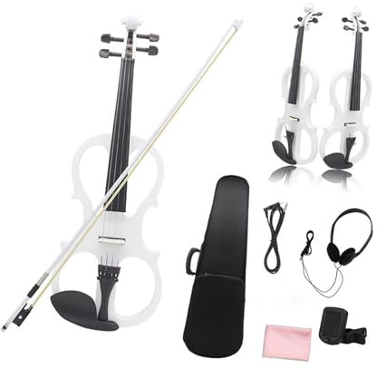 Professionelle 4/4-Violine für Erwachsene, elektrische Violine für Anfänger mit Zubehör (1 Set)