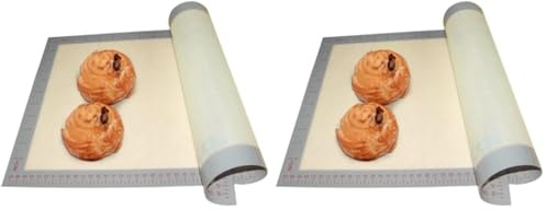 Vogue E842 Vogue Non-Stick Baking Mat, GN 1/1, 520 mm x 315 mm (Pack of 2)