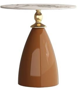 YANGJINGOZ-2025 Wohnzimmertisch Beistelltisch aus palettiertem Metall, runder, Kleiner dekorativer Klapptisch for Sofa, Paletten, for, Snacktisch for Wohnzimmer und Schlafzimmer Gartentisch(Coffee)