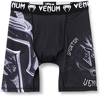 Venum Gladiator 3.0 Vale Tudo Shorts, Pantaloncini da Combattimento Uomo, Nero/Bianco, S