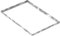 Fenau - Gitterrost-Zarge 400 x 600 x 23 mm für Rosthöhe von 20 mm, verzinkt – mit Aussparung für Maueranker - Passend für Baunorm-Rost: Fenau 390 x 590 x 20 mm