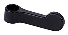 S&S-Shop 6 Kunststoff Vorreiber | schwarz - 50 mm lang - Ø 13 mm / 5 mm | Türverschluss | Schrankriegel | Zugangsriegel | Türsicherung | Möbelriegel | Verschluss | Verriegelung | Einbruchschutz