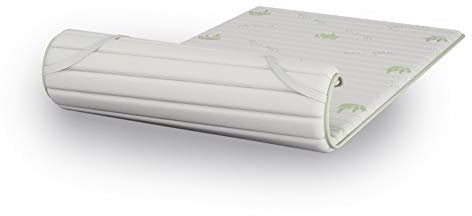 Topper, mit Aloe-Stoff, Höhe 2 cm, aus Visco-Memory-Schaum, weich, für Matratze oder französische Matratze 150 x 200 cm