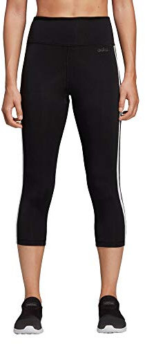 Adidas Women D2m 3-Stripes 34 Tight Tights, Donna, black/white, XS 36-38