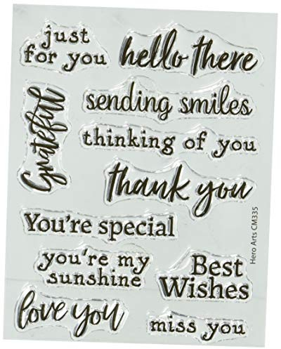 Hero Arts CM335 Clear Stamp Greeting SendSmile