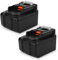 CELLONIC 2X Ersatz Akku für Makita DMR110, DMR107, DMR108, BDF343, BMR100 Ersatzakku BL1415, BL1430, BL1415N, BL1440 14.4V 4Ah Li Ion Batterie Werkzeugakku