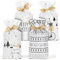 Compagno Geschenktüten inkl. Goldschleife 24x Set Winter wichteln Nikolaus Weihnachten Beutel süssigkeiten gastgeschenk mitgebsel