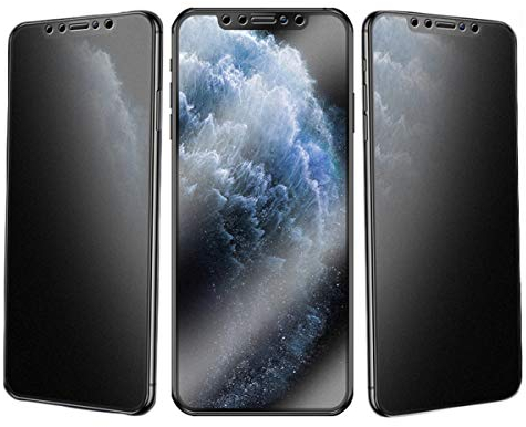 JELLYEA 3 Piezas Protector Pantalla Privacidad para iPhone 11 Pro Max/XS Max Vidrio Templado Mate Anti-Espía Anti-Huellas Anti-Reflejo Cristal Templado para Apple iPhone XS Max / 11 Pro Max,6.5