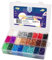 La Manuli Sortiert Bügelperlen 4500 Stück 5 mm 24 Farben Nachfüllset Steckperlen Mit jeder Marke Beads kompatibel, Organizerbox (Dunkle Farben)