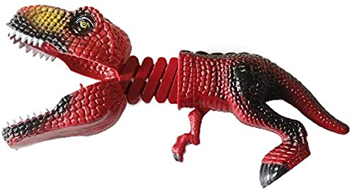 Giftik Dinosaurier Tierfiguren Greifer Kralle Spiel Pick Up Klaue Eltern-Kind Interaktives Kinder Geschenk (rot)