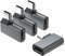 UseBean Adaptateur USB C à Angle Droit 90 Degrés, (Lot de 4) 100W USB Type C 3.2 Gen2 20 Gbps Mâle vers Femelle Convertisseur, USB-C 4K Vidéo pour iPad Air iPhone 15Macbook Galaxy S24 Ultra S23