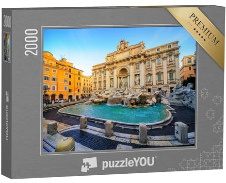 puzzleYOU: Puzzle 2000 Teile „Der Trevi-Brunnen, Rom, Italien, im Morgenlicht“ – aus der Puzzle-Kollektion Italien