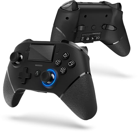 ASUSPORACE AUROCE Wireless Controller Kompatibel mit PlayStation 4 Slim/Pro/PC, mit Hall Sensor Trigger/ALPS Joysticks/Dual Vibration [1 Stück Packung]