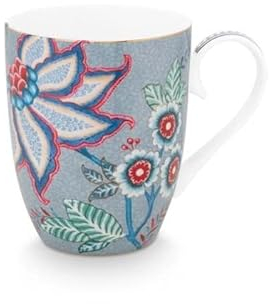 Pip Studio Flower Festival Henkelbecher Light Blue 350 ml