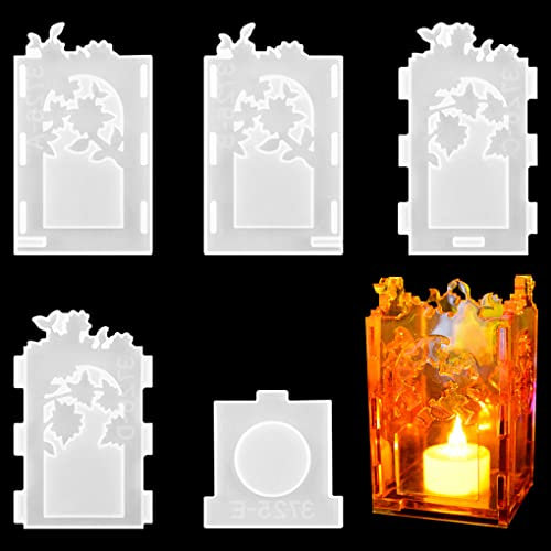 FineInno Kerzenhalter Silikonformen, Stifthalter Epoxidharz Formen, Rechteckige Aufbewahrungsbox Harzgießform fur Schmuckaufbewahrung, Heimdekoration…