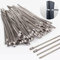 Edelstahl Kabelbinder, LUBAN Stahlkabelbinder 100 Stück 4,6 * 150mm, Edelstahl Metallkabelbinder mit Verriegelungsfunktion, Mehrzweck Stahlband