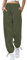 seiveini Sporthose Damen Lounge Winter mit Kordelzug Hohe Taille Trainingshose mit Taschen Freizeithose Sweathose Frauen Slim Fit Jogging Hose für Frauen Sportwear H Armeegrün M