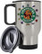 Getagift charbucks Coffee Poke Silver/White Insulated 14oz Travel Tea/Coffee Mug. (Silver)