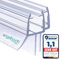 Engelbach® Goma mampara ducha 2x 44cm - Junta para puertas de 5-8 mm - Evita fugas de agua - Fácil de instalar - Para modelos estándar