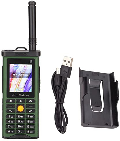 SYH&AQYE Unlocked Cell Phone for Seniors, 2400mAh 2.2in HD Screen Multifunctional Mobile Phone, Big Speaker Clear Sound Retro Phone with Removable Antenna Rod(Green)