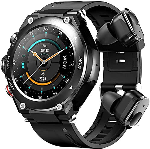 OLOTU Smartwatch 2 in 1 e Auricolare Bluetooth, Fitness Tracker con Monitor Spo2 per la misurazione della frequenza cardiaca della Temperatura corporea