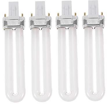 4PCS 12W Uv Light Tubes for Nail Polish 365nm Nail Dryer Lamp Bulbs Replacement Nail UV Lamp Tube Gel Curing Lamp Bulbs for Salon Home Use