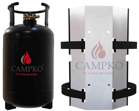 Antarion Pack CAMPKO Bouteille GPL 30L Rechargeable Bluetooth + Support Mural Camping Car