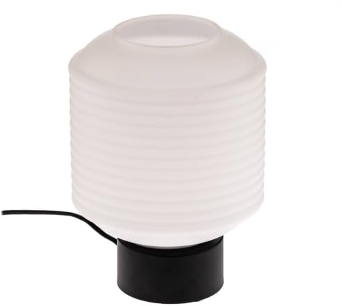 Lindby Glas Tischlampe, Nachttischlampe Tischleuchte Glaslampe 1x E27 max. 15W ohne Leuchtmittel Schlafzimmerlampe Nachttischleuchte Glasleuchte