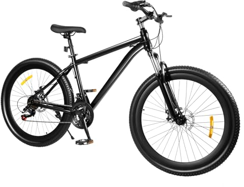 Donened 26 Zoll Mountainbike, 21 Gang Fahrrad für Mädchen Jungen Herren und Damen MTB Dirt Bike mit Federgabel Crossbike und Scheibenbremse
