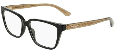 Calvin Klein CK24524 001 Black Eyewear Woman Iniettato, Modified Rectangle, 54