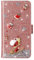Handyhülle für Samsung Galaxy A05S, Glitzer Diamant Hülle Weihnachten Leder TPU Bumper Klapphülle Magnetverschluss Kartenfach Ständer Geldbörse mit Trageband Hülle für Samsung Galaxy A05S, Roségold