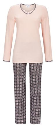 Ringella Pyjama mit V-Ausschnitt Farbe rosenquarz, Größe 36
