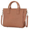 Lee Kleine Tragetasche für Damen, veganes Leder, Crossbody-Handtasche mit Tragegriff oben und verstellbarem Riemen, Pink, Medium