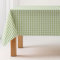 GAMUSI Nappe anti-taches au toucher tissu rectangulaire à carreaux Vichy, coton imperméable, 140 x 180 cm Couleur vert clair