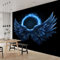 Vlies Fototapete Engelsflügel Schwarz 400x280 cm Art Mauer VliesTapete Wandtapete Wanddeko Wand Wohnzimmer Schlafzimmer Wohnung Wandbilder