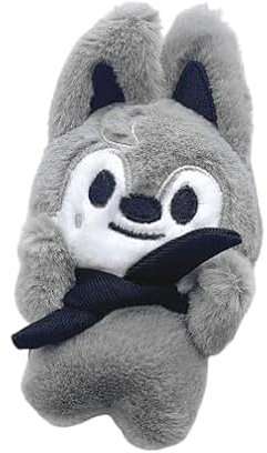 Stray-Kids Magnetischer Plüschdoll Schlüsselanhänger 10 cm 'ATE' SKZ-oo 'Stay' Niedlicher Anhänger Mit Magnetschnalle Für Kühlschrank (Wolf Chan)