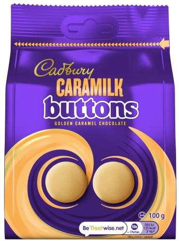 Cadbury Caramilk Golden Caramel Chocolate Buttons, 100 g (Pack of 1) | Smooth & Creamy Texture, Irresistible Taste, For Sharing, Great Gift