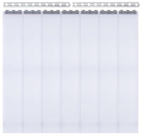 HarBin-Star - PVC Streifenvorhang Lamellen, 200 x 105cm Transparent Lamellenvorhang, 7 x Industrievorhang Vorhang, PVC Lamellenvorhang, für Lagerhäuser, Fabriken, Supermärkte, Lagerhallen