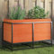 Fioriera Giardino Marrone Cera 80x40x50 cm Legno Massello Pino (12,2KG)