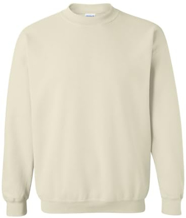 Gildan Men's Fleece Crewneck Sweatshirt, Style G18000, Multipack, Sand (1 Pack), M