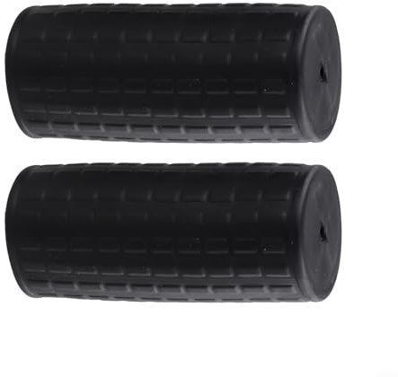 Eawfgtuw 2Pcs Rubber Wheelbarrow Handles, 8-42mm Inner Diameter Black Replacement Grips Non-Slip Round Tubes, Wheelbarrow Accessories for Garden Cart Trolley(122 x 40mm)